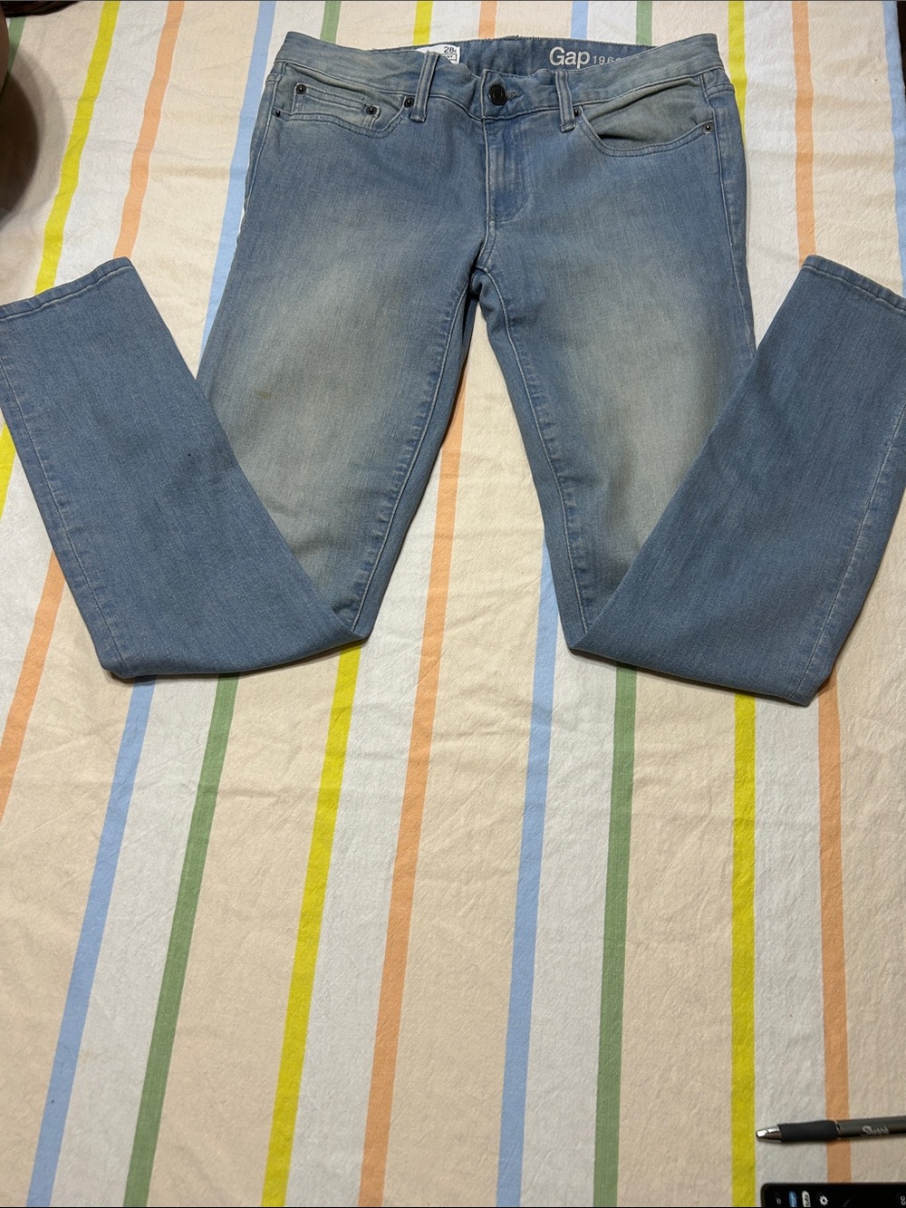 Gap 1969 28r Always Skinny Light Wash Skinny Jeans Classic 5-Pocket Low Rise Fit